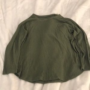 Waffle knit shirt